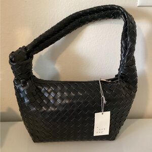 NWT Woven Slouchy Shoulder Bag